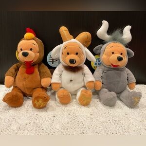 Oxo Stuffed Animal Trio - Brown, White, Gray